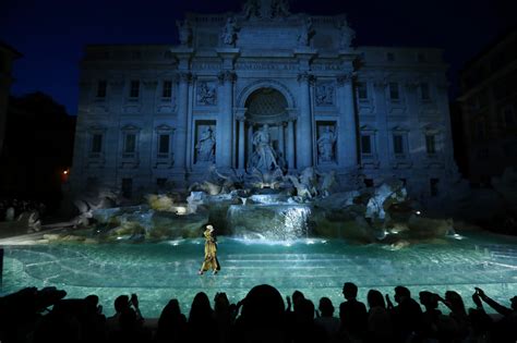 Behind the scenes: Fendi's 90th anniversary show at the Trevi 